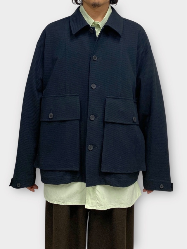 KANEMASA PHIL. 28G HIGH TWIST WORK JACKET BLACK 2026SS 通販ページ