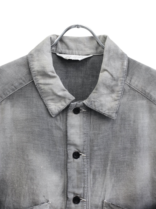 ancellm 22ss シャンブレージャケット ANCELLM | アンセルム CHAMBRAY SHIRT JACKET(BLACK
