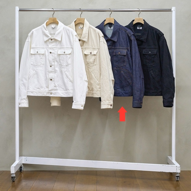 POINT2倍 [予約商品] 2月下旬入荷予定 UNUSED WIDE DENIM JACKET INDIGO 2026SS
