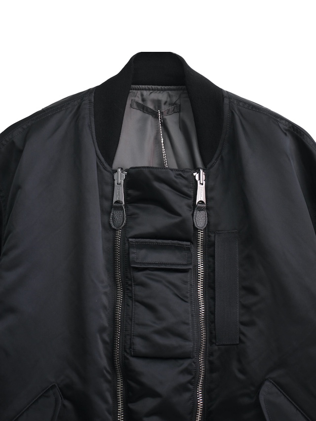 ジャケット・アウター hamnett archive double zip bomber jacket bal SPIEWAK DOUBLE ZIP BOMBER JACKET BLACK 通販 商品ページ