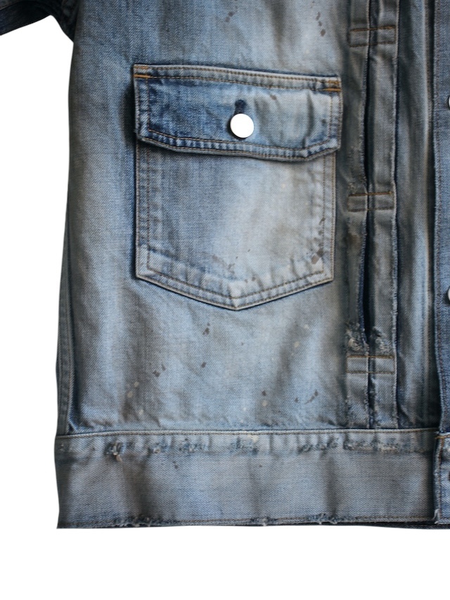 ANCELLM AGING DENIM JACKET D.INDIGO 通販ページ octavia