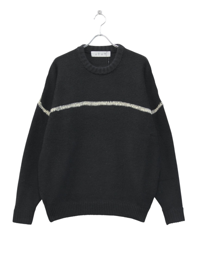 bal STITCHED DROP SHOULDER SWEATER BLACK 2025AW