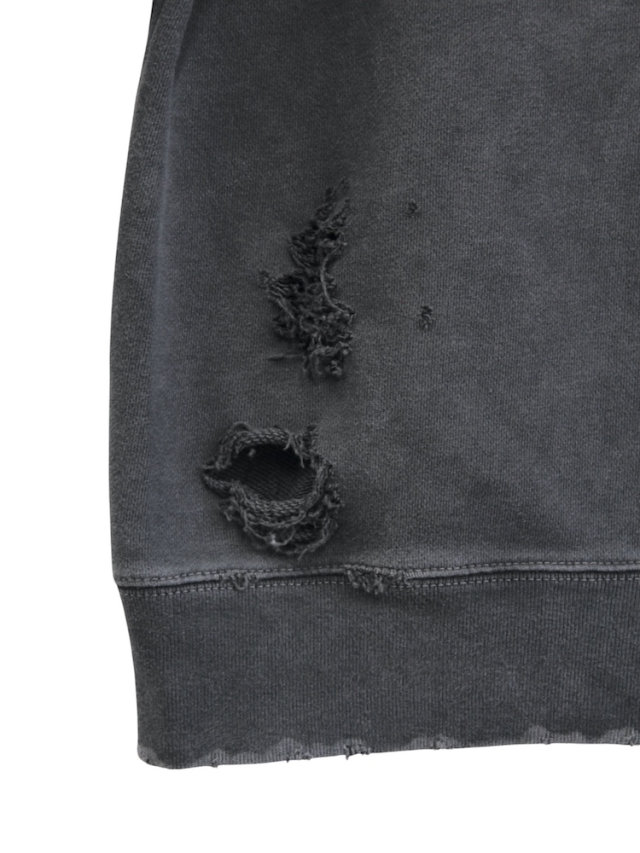 JIEDA DAMAGE PATCH ZIP HOODIE BLACK 通販 商品ページ octavia