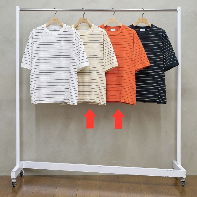 POINT2倍 [予約商品] 2月下旬入荷予定 UNUSED BORDER SHORT SLEEVE T-SHIRT 2026SS