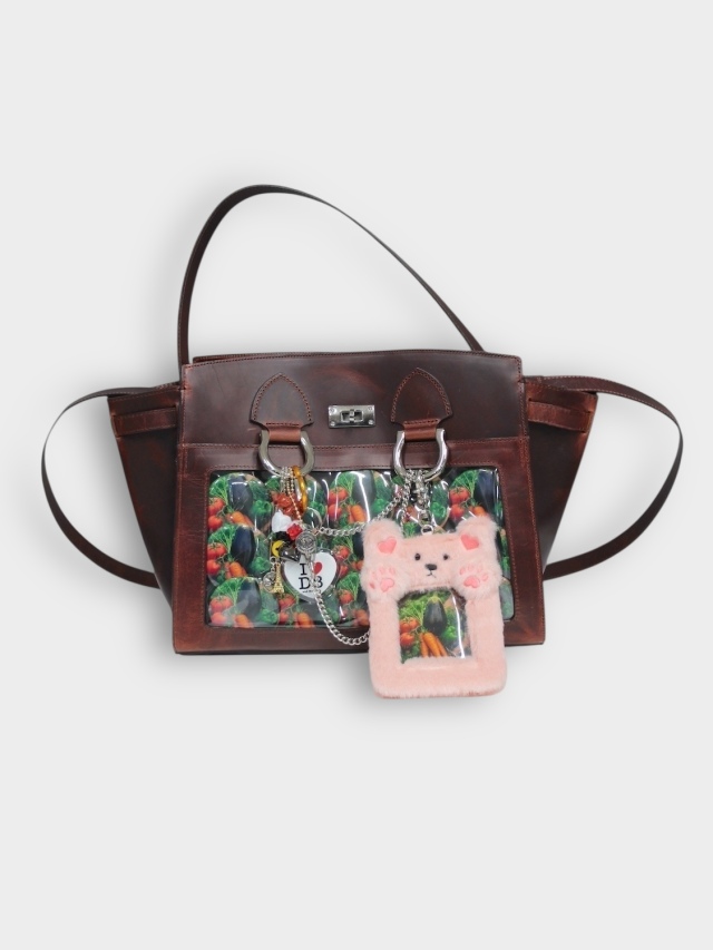 doublet LEATHER "ITA" SHOULDER BAG BROWN 2026SS