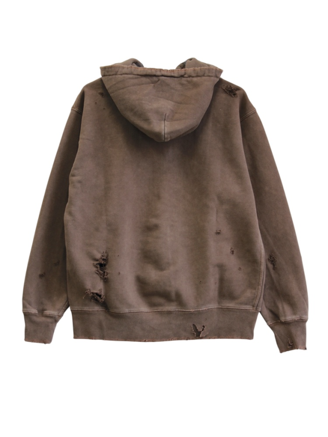 HYDEEEEE様 JIEDA DAMAGE PATCH ZIP HOODIE BROWN 通販 商品ページ octavia