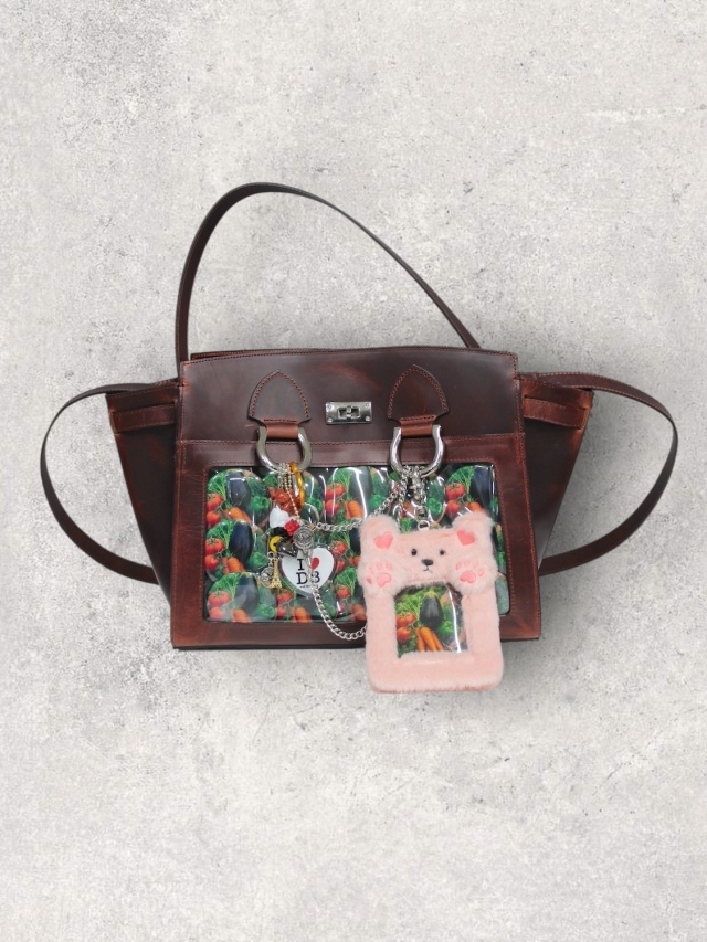 doublet LEATHER "ITA" SHOULDER BAG BROWN 2026SS