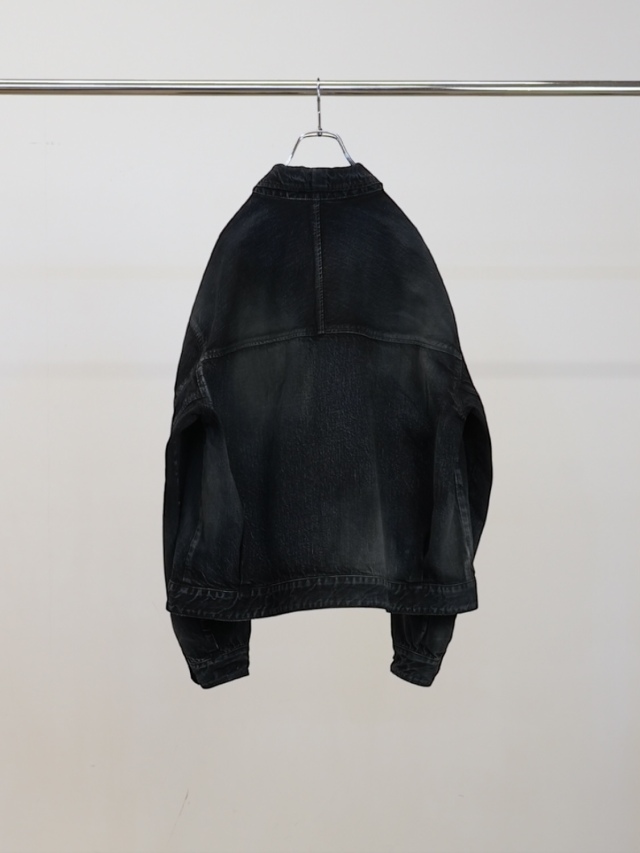 ANCELLM DENIM ZIPUP JACKET BLACK 2026SS 通販ページ octavia