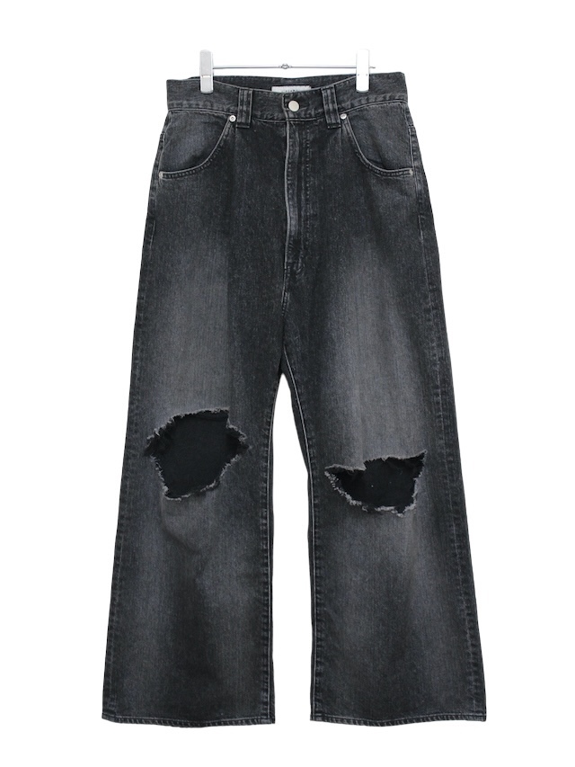 Jieda WIDE ONE TUCK STRAIGHT PANTS BLACK 別注 WIDE ONE TUCK