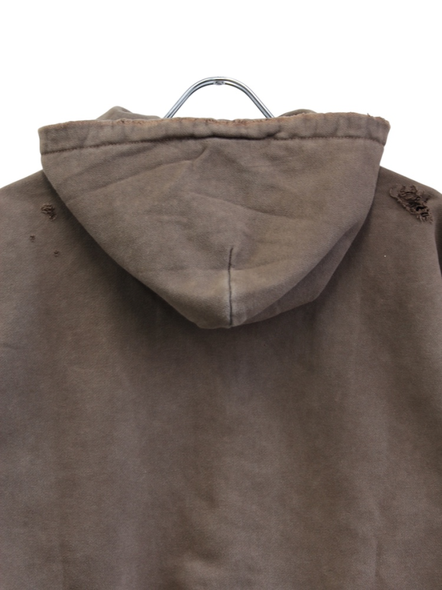 JIEDA DAMAGE PATCH ZIP HOODIE BROWN 通販 商品ページ octavia