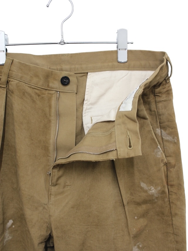 ANCELLM/アンセルム PAINT CHINO TROUSERS BROWN 24SS 公式通販