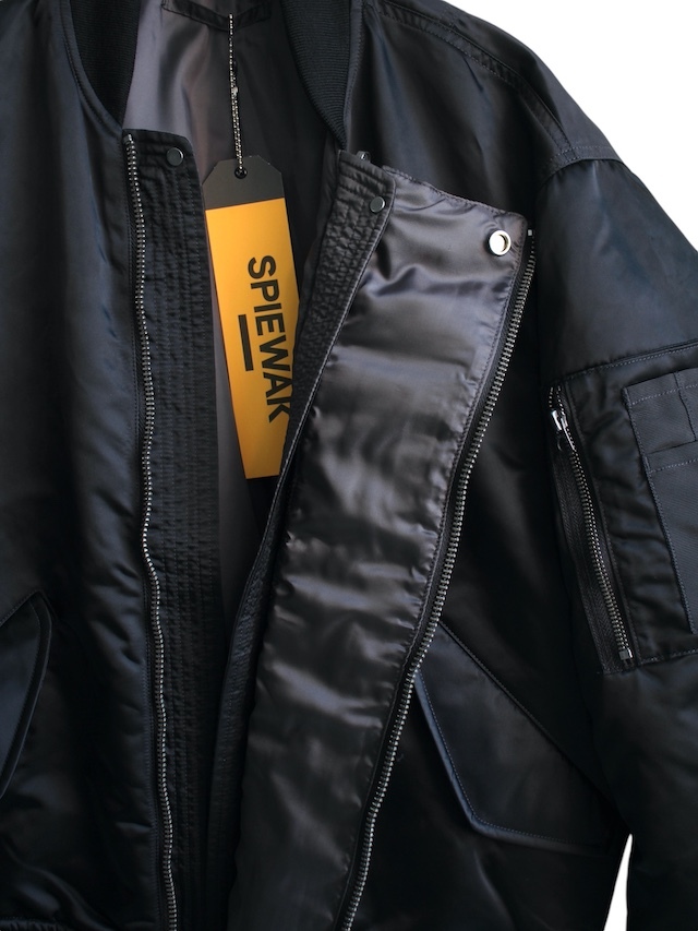 bal SPIEWAK DOUBLE ZIP BOMBER JACKET BLACK 通販 商品ページ