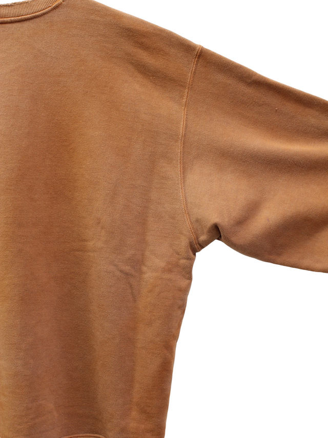 ANCELLM/アンセルム EMBROIDERY UNEVEN OVER SWEAT SHIRT TERRACOTTA 