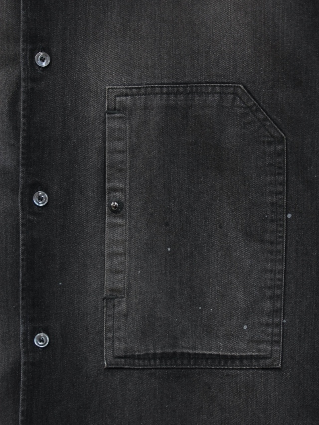 ANCELLM DENIM BAND COLLAR SHIRT BLACK 2026SS 通販ページ octavia