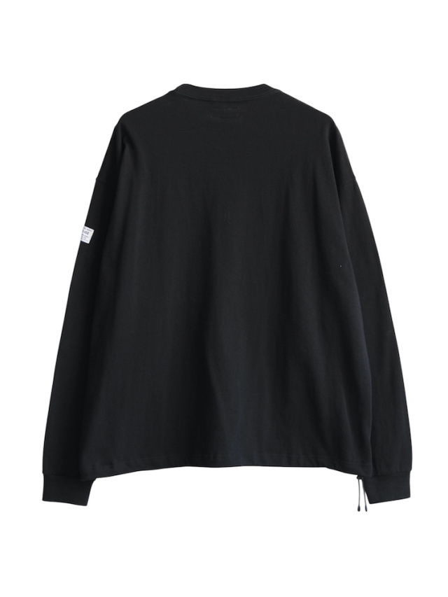 elephant TRIBAL fabrics Graphic Fat Long T-SH BLACK 通販