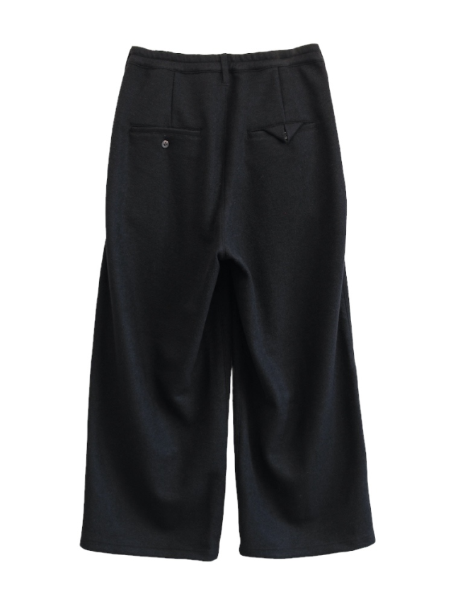 ANCELLM WOOL WIDE EASY TUCK SLACKS BLACK 2025AW 通販ページ octavia