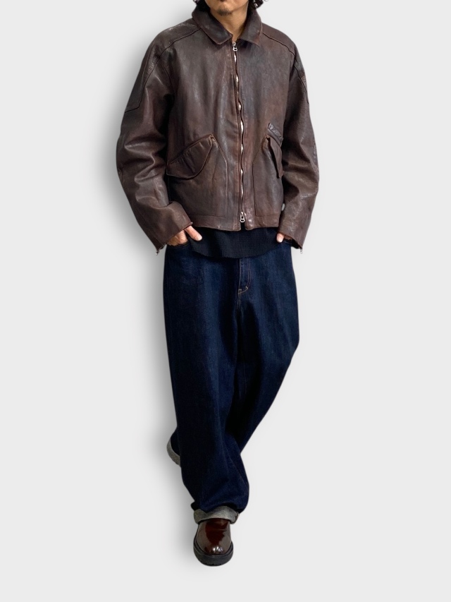 ANCELLM LEATHER JACKET D.BRICK 2026SS 通販ページ octavia[オクタヴィア]