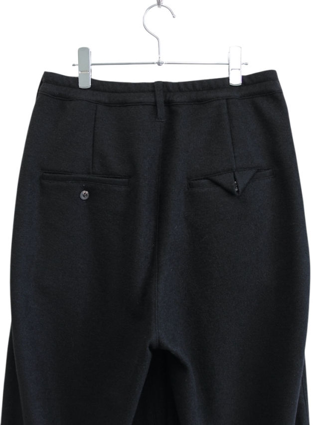 ANCELLM WOOL WIDE EASY TUCK SLACKS BLACK 2025AW 通販ページ