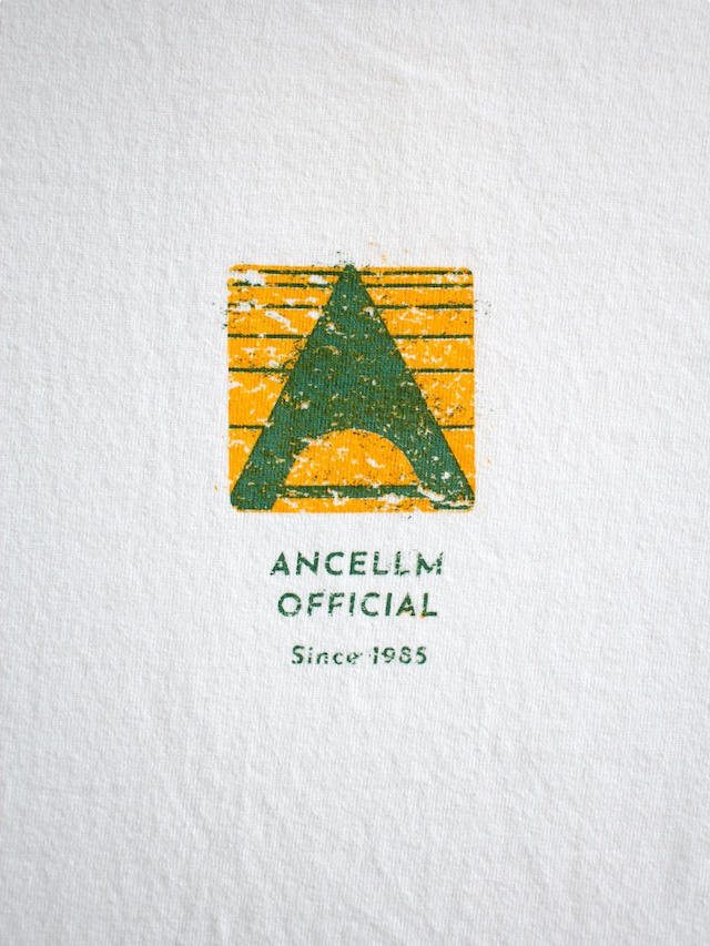 ANCELLM LOGO LS T-SHIRT WHITE 通販ページ octavia[オクタヴィア]