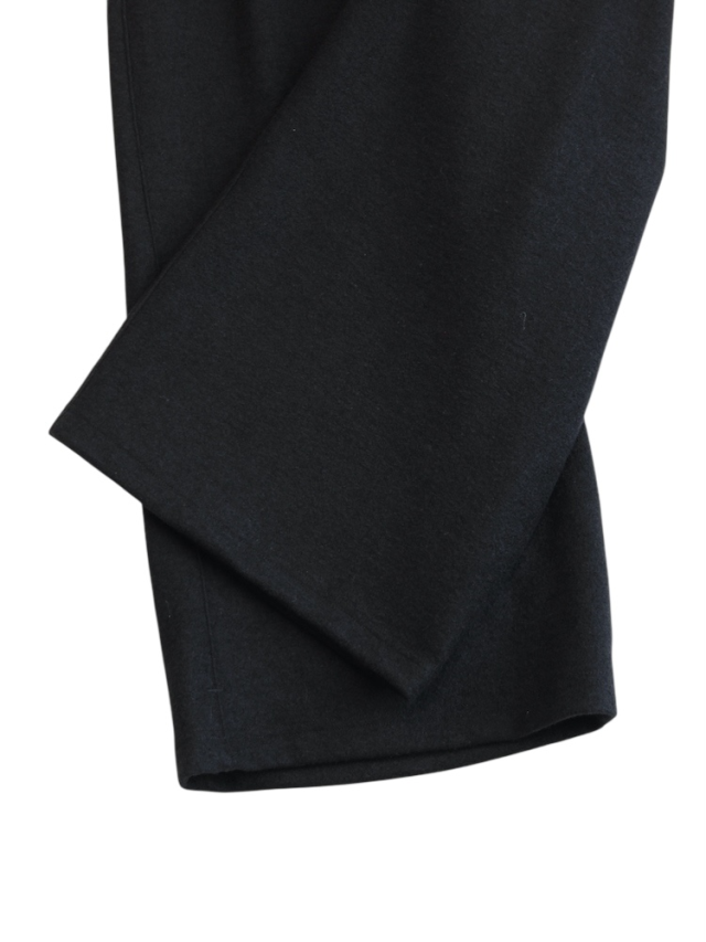 ANCELLM WOOL WIDE EASY TUCK SLACKS BLACK 2025AW 通販ページ