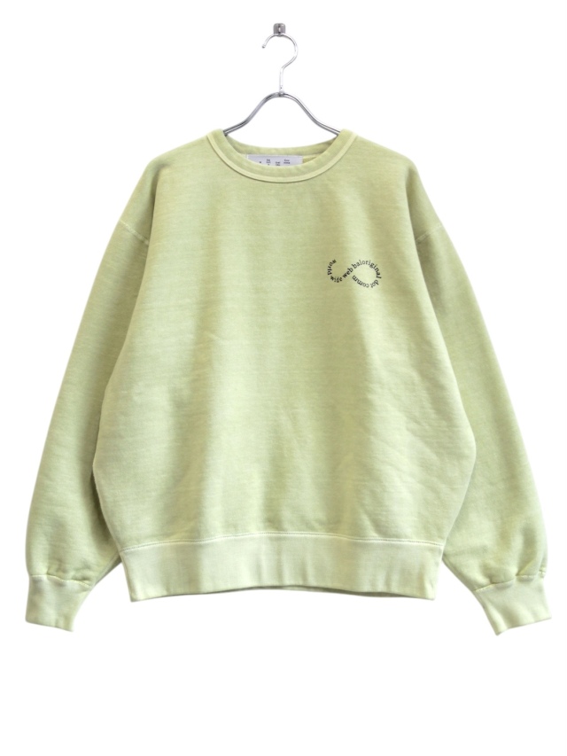 bal world (CREW SWEAT) CHARTREUSE GREEN 2025AW