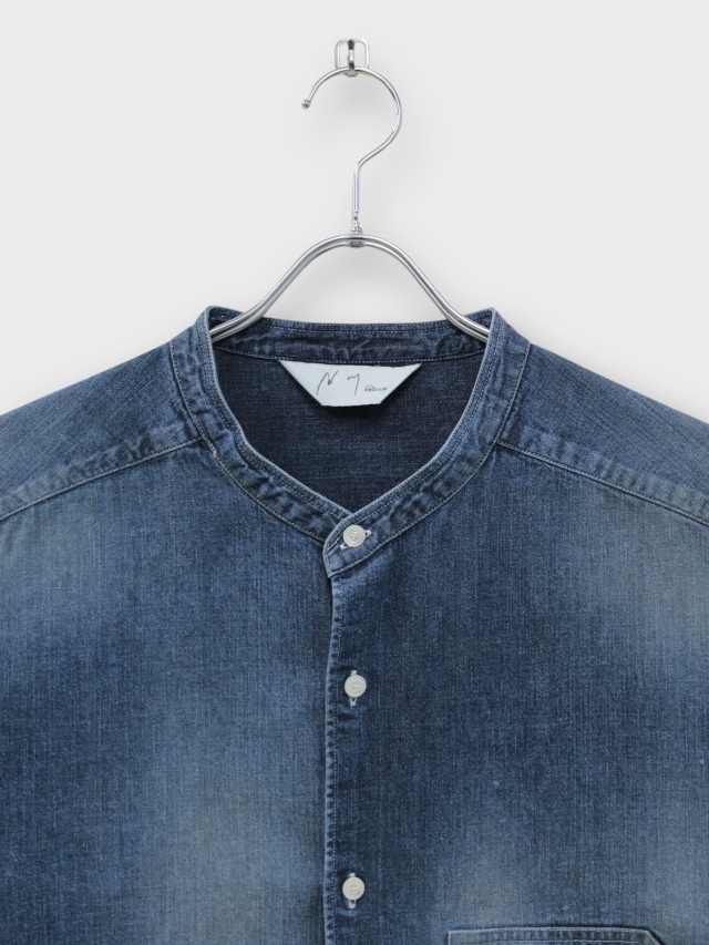 ANCELLM DENIM BAND COLLAR SHIRT INDIGO 2026SS 通販ページ octavia