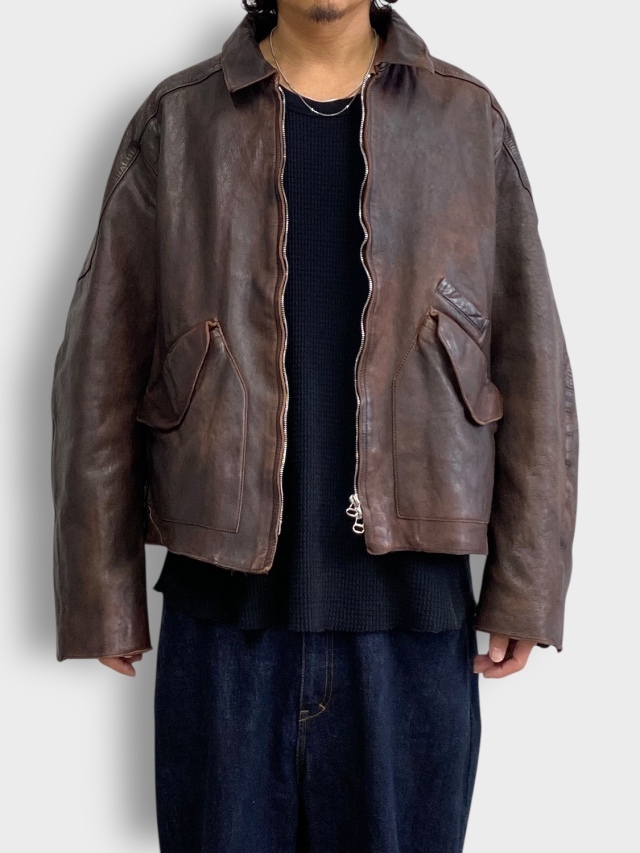 ANCELLM LEATHER JACKET D.BRICK 2026SS 通販ページ octavia[オクタヴィア]