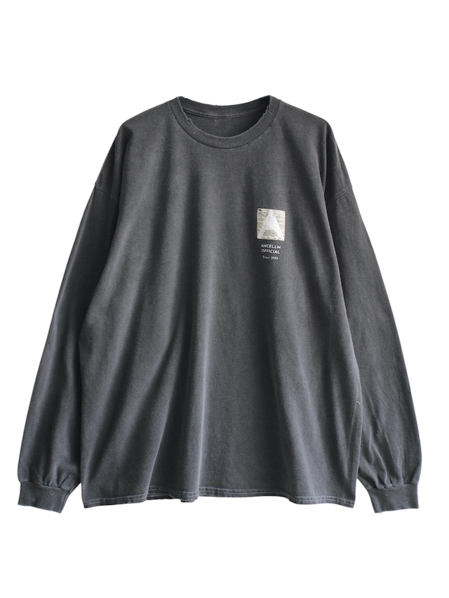ANCELLM LOGO LS T-SHIRT BLACK 通販ページ octavia[オクタヴィア]