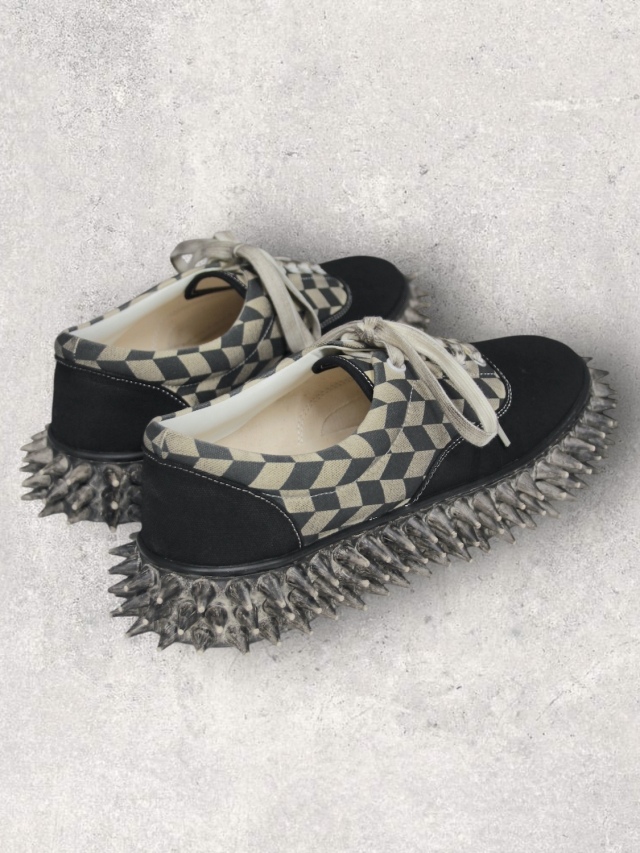 doublet 2026SS DIRTY SPIKY CANVAS SNEAKER BLACK 通販ページ octavia