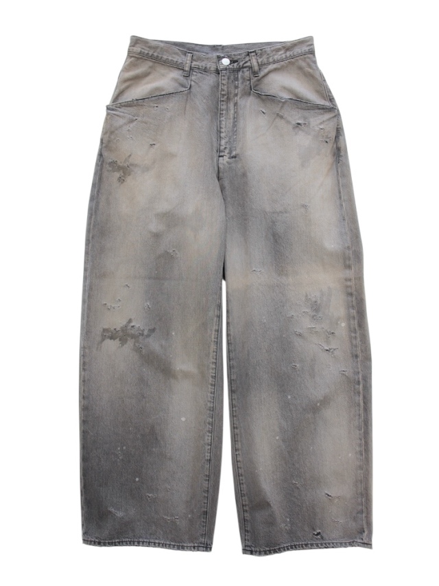 パンツ ANCELLM DENIM WIDE SLACKS(BLACK) 1 ANCELLM DENIM WIDE SLACKS BLACK 2025AW 通販ページ octavia