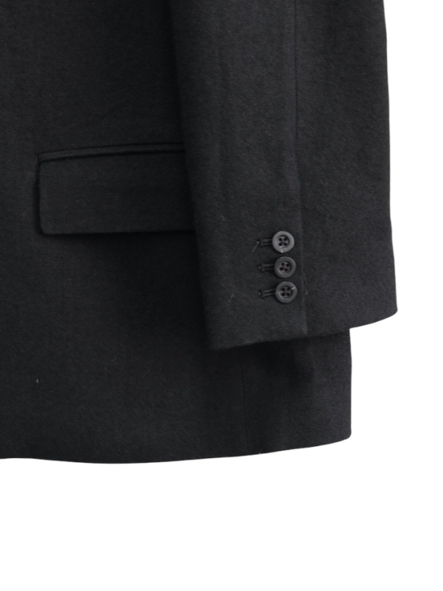 ANCELLM SEMI-DOUBLE TAILORED JACKET BLACK 2025AW 通販ページ