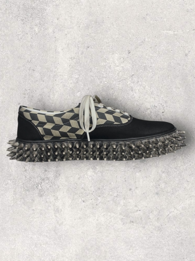 doublet 2026SS DIRTY SPIKY CANVAS SNEAKER BLACK 通販ページ octavia