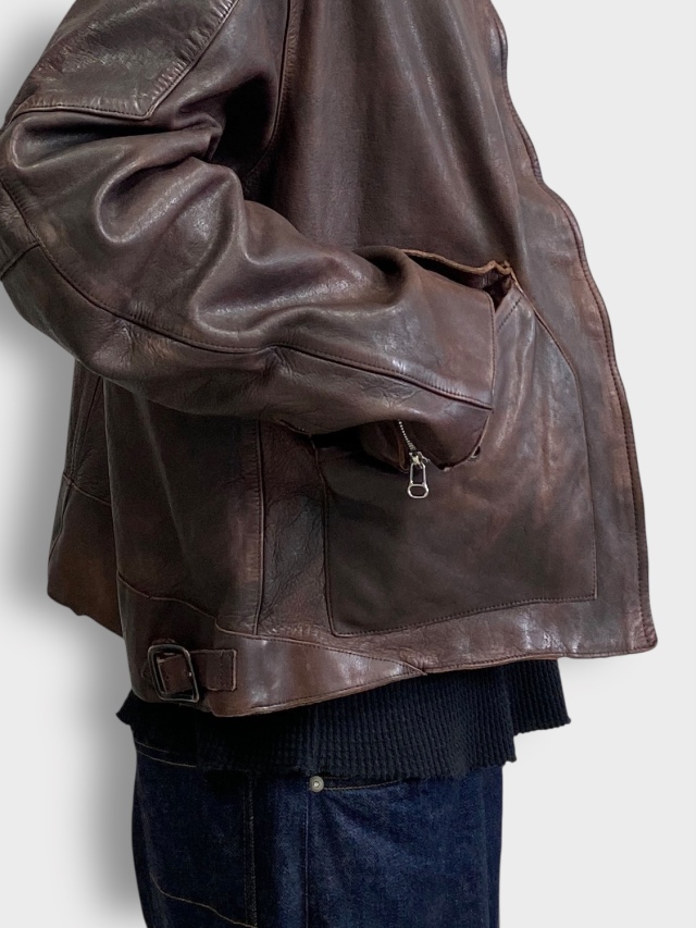 ANCELLM LEATHER JACKET D.BRICK 2026SS 通販ページ octavia[オクタヴィア]