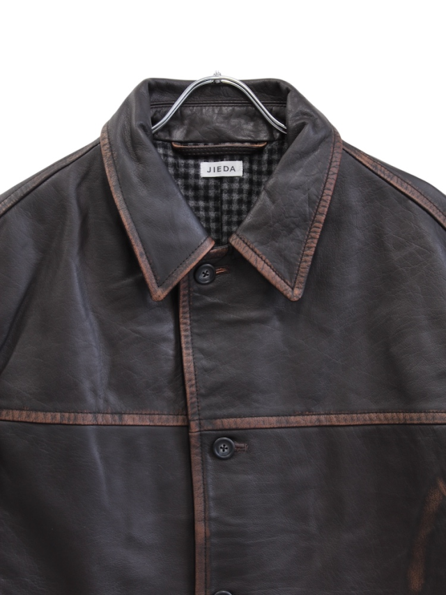 JIEDA LEATHER CAR COAT BLACK 通販 商品ページ octavia[オクタヴィア]