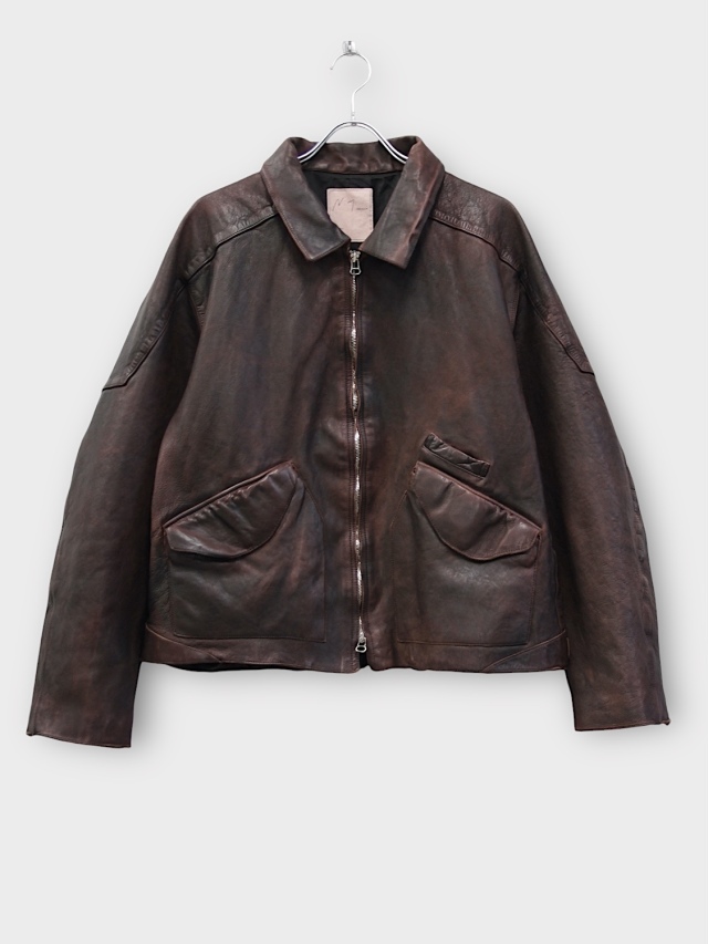 ジャケット・アウター ANCELLM 26ss LEATHER JACKET D.BRICK 2 ANCELLM 26ss LEATHER JACKET D.BRICK 2 - メルカリ