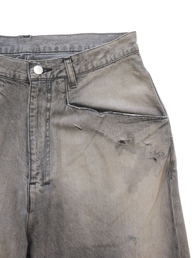 ANCELLM DENIM WIDE SLACKS BLACK 2025AW 通販ページ octavia