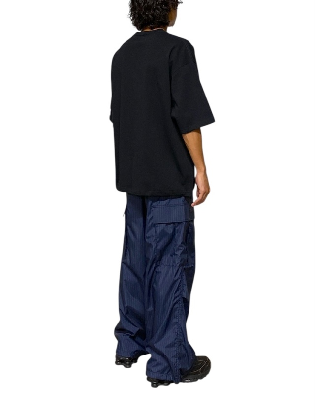 ELEPHANT TRIBAL FABRICS フェイクレザーカーゴパンツ　黒 ELEPHANT TRIBAL FABRICS フェイクレザーカーゴパンツ 黒 パンツ