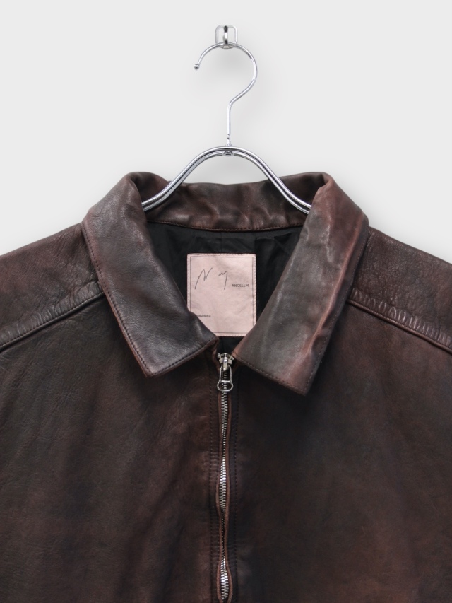 ANCELLM LEATHER JACKET D.BRICK 2026SS 通販ページ octavia[オクタヴィア]