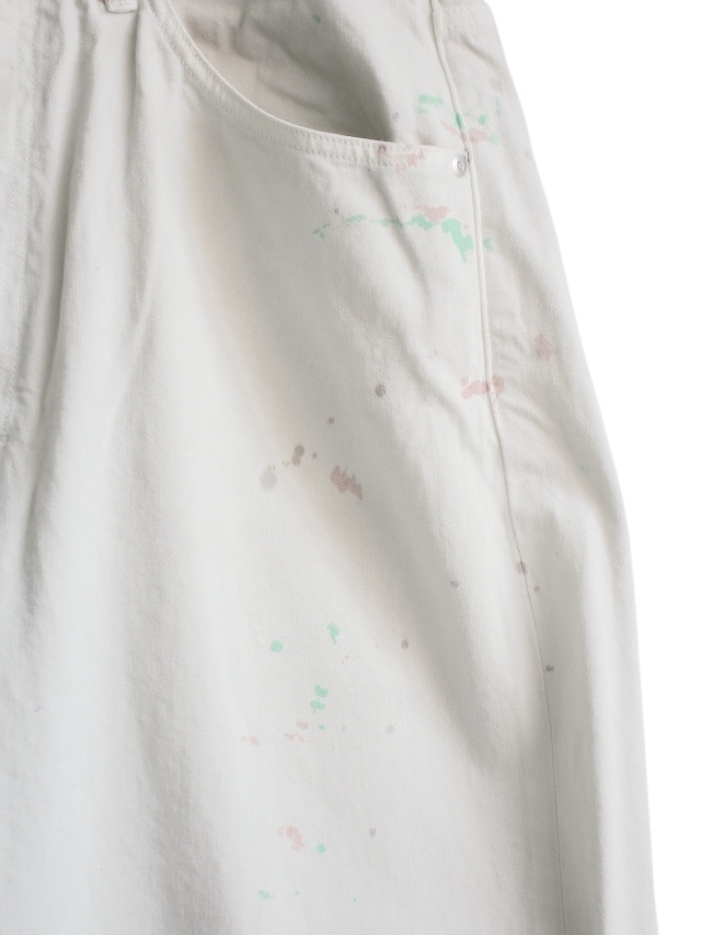 ANCELLM AGING WIDE 5P DENIM PANTS WHITE 通販ページ octavia