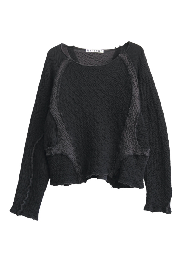 NVRFRGT PANELED LONG SLEEVE T-SHIRT BLACK 通販 商品ページ