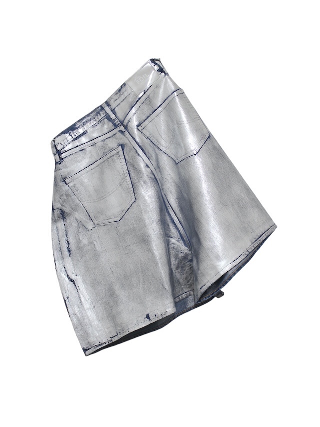 doublet/ダブレット FOIL DENIM SHORT PANTS SILVER 公式通販 octavia 