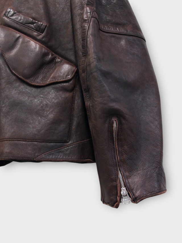 ANCELLM LEATHER JACKET D.BRICK 2026SS 通販ページ octavia[オクタヴィア]