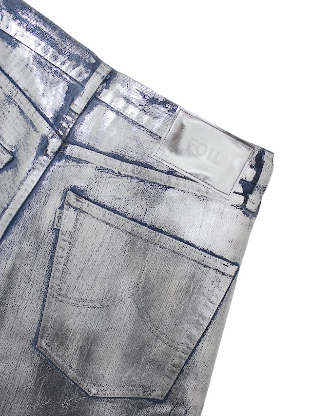 doublet/ダブレット FOIL DENIM SHORT PANTS SILVER 公式通販 octavia 