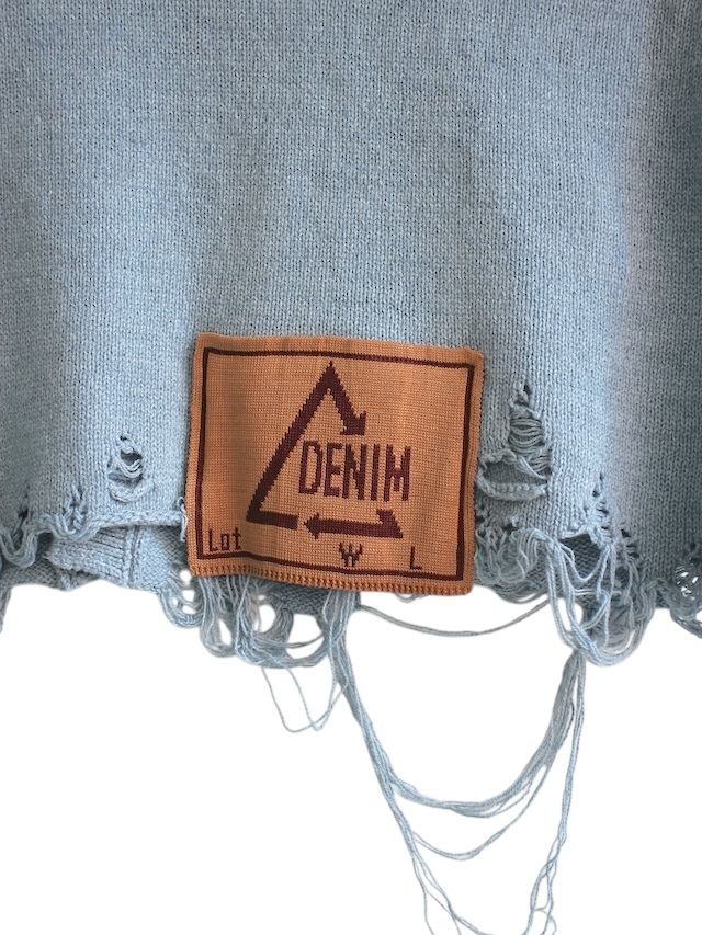 doublet RECYCLE DENIM YARN CARDIGAN INDIGO 通販ページ octavia