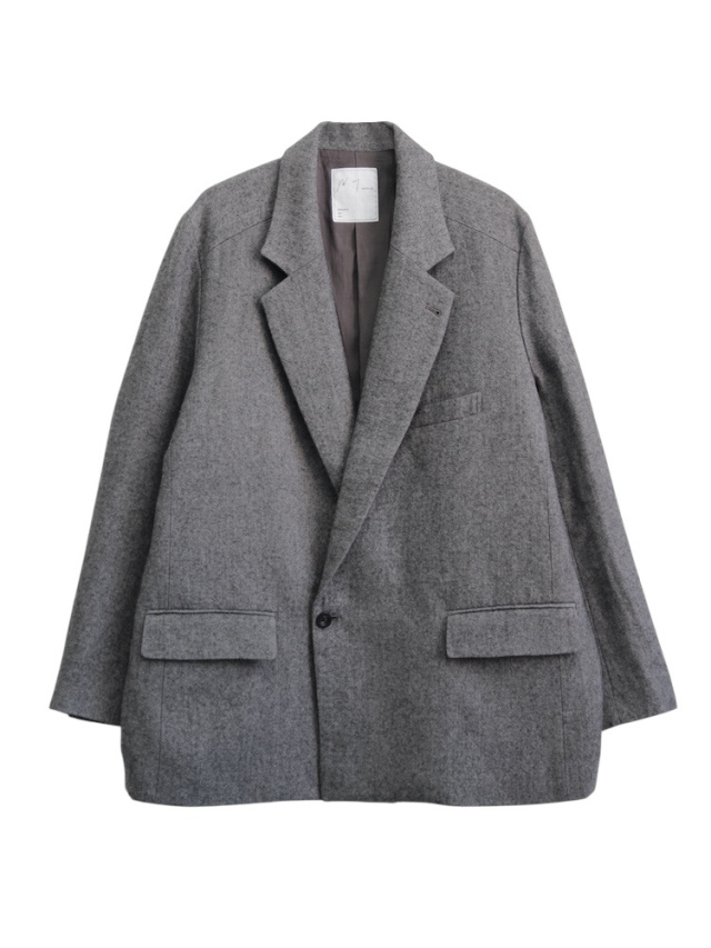 ANCELLM SEMI-DOUBLE TAILORED JACKET GRAY 2025AW 通販ページ