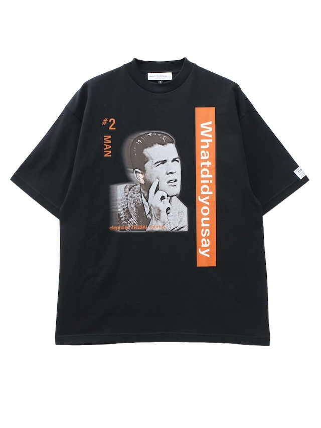 elephant TRIBAL fabrics Graphic T-SH 【D】 BLACK