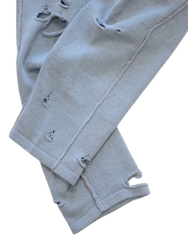 doublet RECYCLE DENIM YARN KNIT PANTS INDIGO 通販ページ