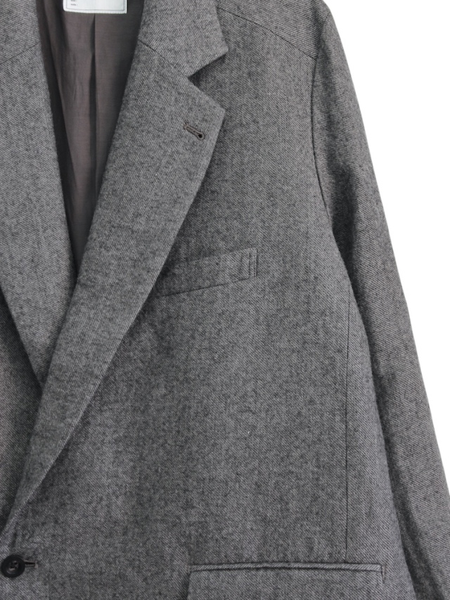 middle tailored jacket【最終値下げ】 ANCELLM SEMI-DOUBLE TAILORED JACKET GRAY 2025AW 通販ページ