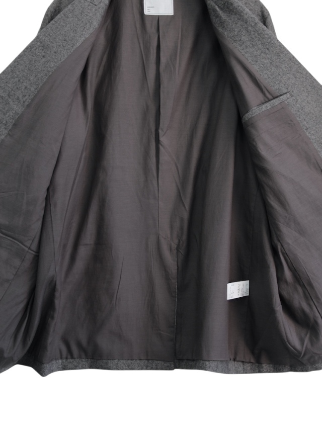 新品未使用　定価4万　クラネ　HALF SLEEVE TWEED JACKET YOKE TWEED STAND COLLAR ZIP BLOUSON セットアップスタイル