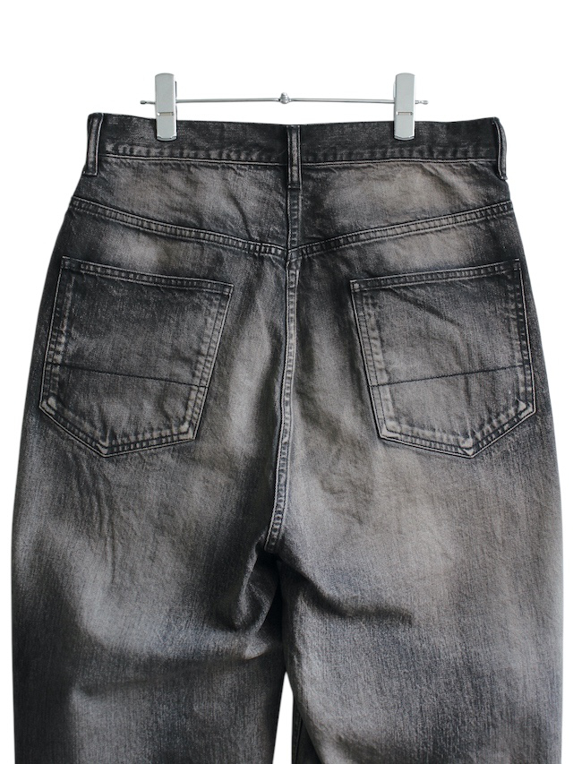 パンツ ANCELLM DENIM WIDE SLACKS(BLACK) 1 ANCELLM - DENIM WIDE SLACKS | BLACK | デニムパンツ | NapsNote